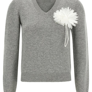 Self-Portrait Fiore Pin Sweater