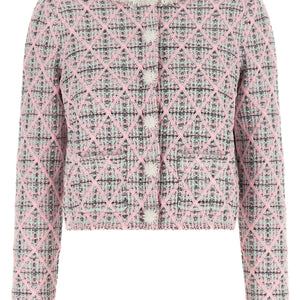 Self-Portrait Floral Collar Cardigan
