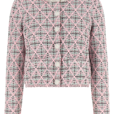 Self-Portrait Floral Collar Cardigan