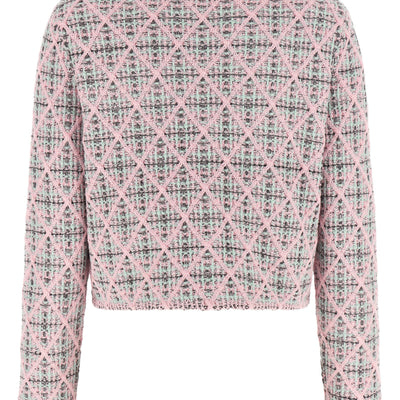 Self-Portrait Floral Collar Cardigan