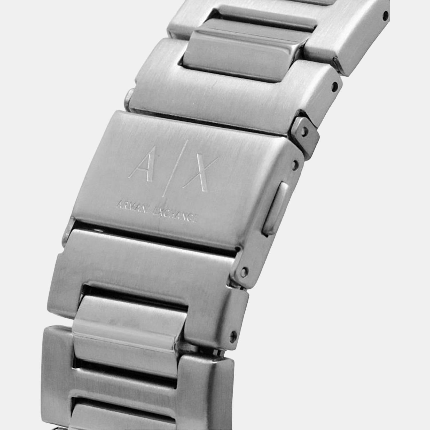 Banks Men Quartz Black Dial Chronograph Stainless Steel Watch AX1720