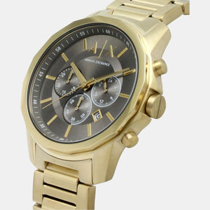 Banks Men Quartz Grey Dial Chronograph Stainless Steel Watch AX1721