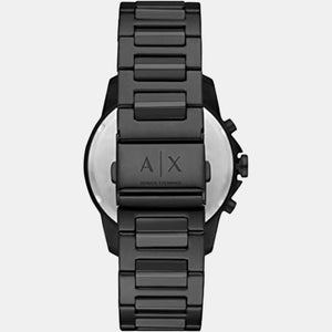 Banks Men Quartz Black Dial Chronograph Stainless Steel Watch AX1722
