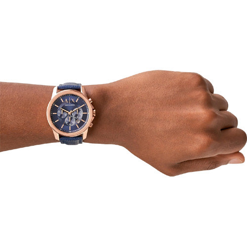 Armani Exchange Chronograph Blue Dial Men 44mm