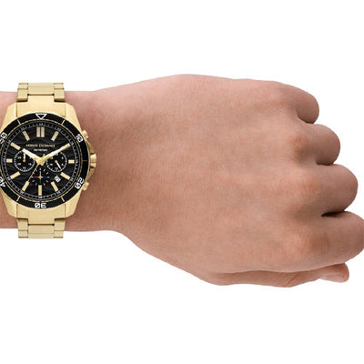 Armani Exchange Spencer Black Dial Men 44mm