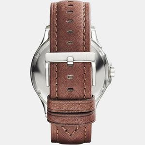 Hampton Men Quartz Blue Dial Analog Leather Watch AX2133