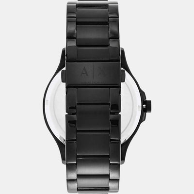 Hampton Men Quartz Black Dial Chronograph Stainless Steel Watch AX2164