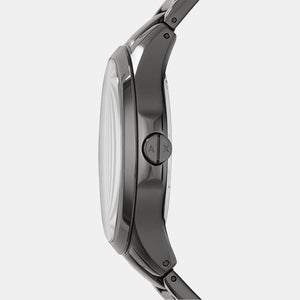 Hampton Men Quartz Grey Dial Analog Stainless Steel Watch AX2194