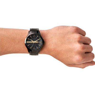 Armani Exchange Hampton Black Dial Men 46mm