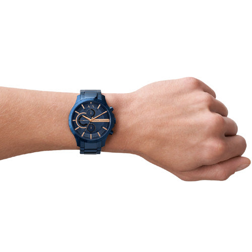 Armani Exchange Chronograph Blue Dial Men 46mm