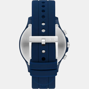 Hampton Men Quartz White Dial Chronograph Silicone Watch AX2437