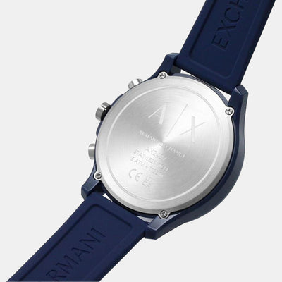 Hampton Men Quartz White Dial Chronograph Silicone Watch AX2437