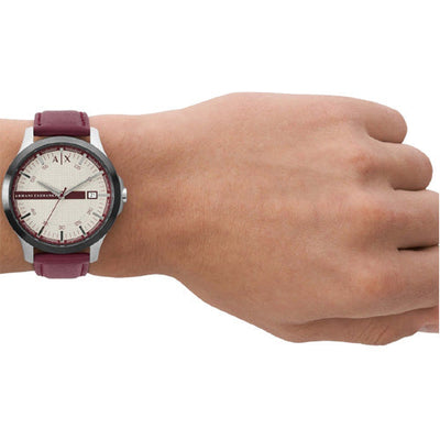 Armani Exchange Hampton Beige Dial Men 46mm