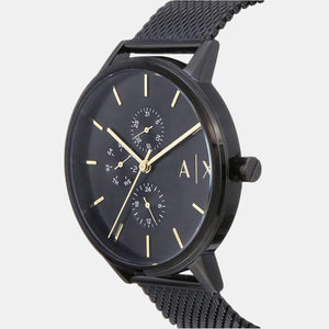Cayde Men Quartz Black Dial Chronograph Stainless Steel Watch AX2716
