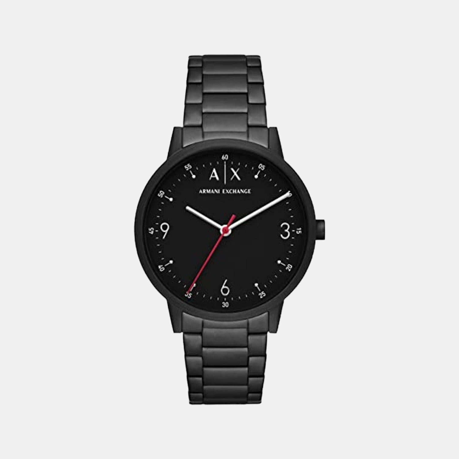 Cayde Men Quartz Black Dial Analog Stainless Steel Watch AX2738