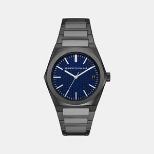 Geraldo Men Quartz Blue Dial Analog Stainless Steel Watch AX2811