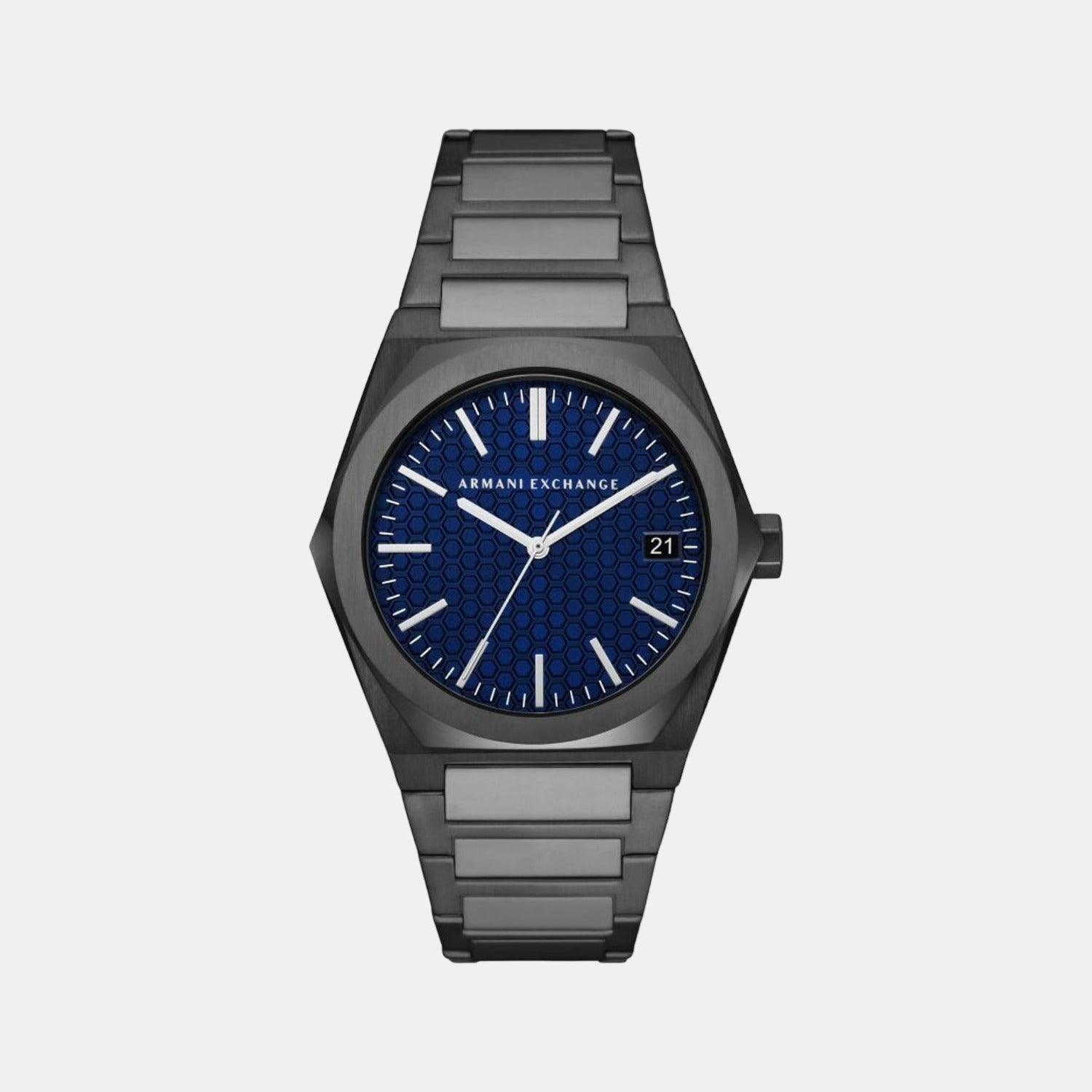 Geraldo Men Quartz Blue Dial Analog Stainless Steel Watch AX2811