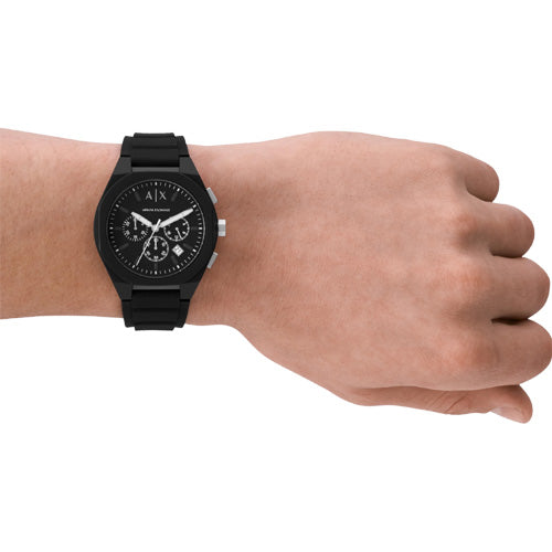 Armani Exchange Rafael Black Dial Men 44mm