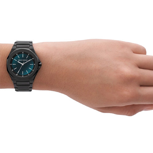 Armani Exchange Andrea Black & Blue Dial Women 34mm