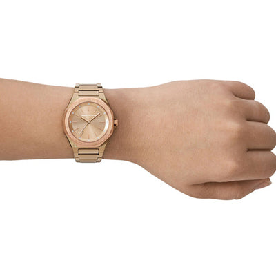 Armani Exchange Andrea  Gold Dial Women 34mm AX4616