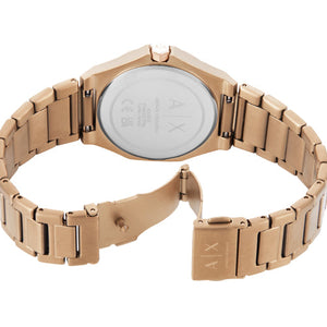 Armani Exchange Andrea  Gold Dial Women 34mm AX4616