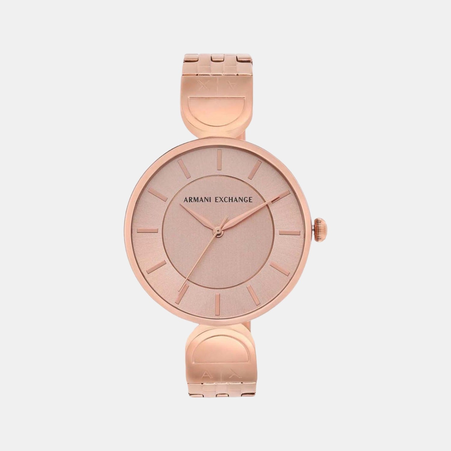 Brooke Women Quartz Rose Gold Dial Analog Stainless Steel Watch AX5328