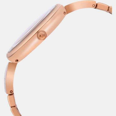 Brooke Women Quartz Rose Gold Dial Analog Stainless Steel Watch AX5328