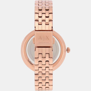 Brooke Women Quartz Rose Gold Dial Analog Stainless Steel Watch AX5328