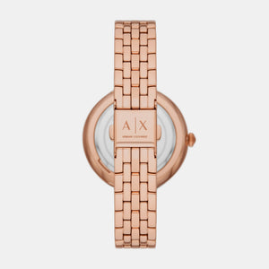 Brooke Women Quartz Rose Gold Dial Analog Stainless Steel Watch AX5384
