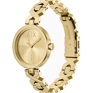 Armani Exchange Ava Gold Dial Women 32mm AX5831
