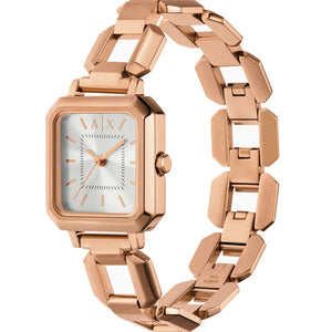 Armani Exchange Leila  Silver Dial Women 27mm AX7167SET