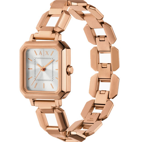 Armani Exchange Leila  Silver Dial Women 27mm AX7167SET