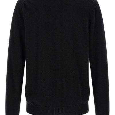 Comme Des Garçons Play Wool Cardigan With Heart Patch