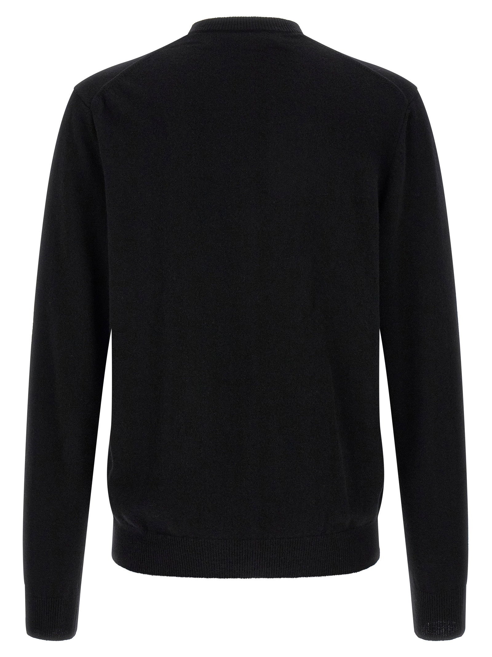 Comme Des Garçons Play Wool Cardigan With Heart Patch