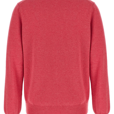 Comme Des Garçons Play Double Red Emblem Cardigan