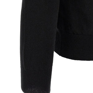 Comme Des Garçons Play Wool Cardigan With Heart Patch