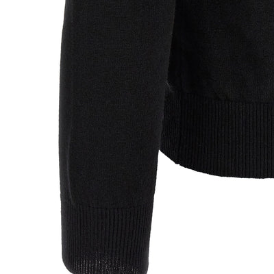 Comme Des Garçons Play Wool Cardigan With Heart Patch