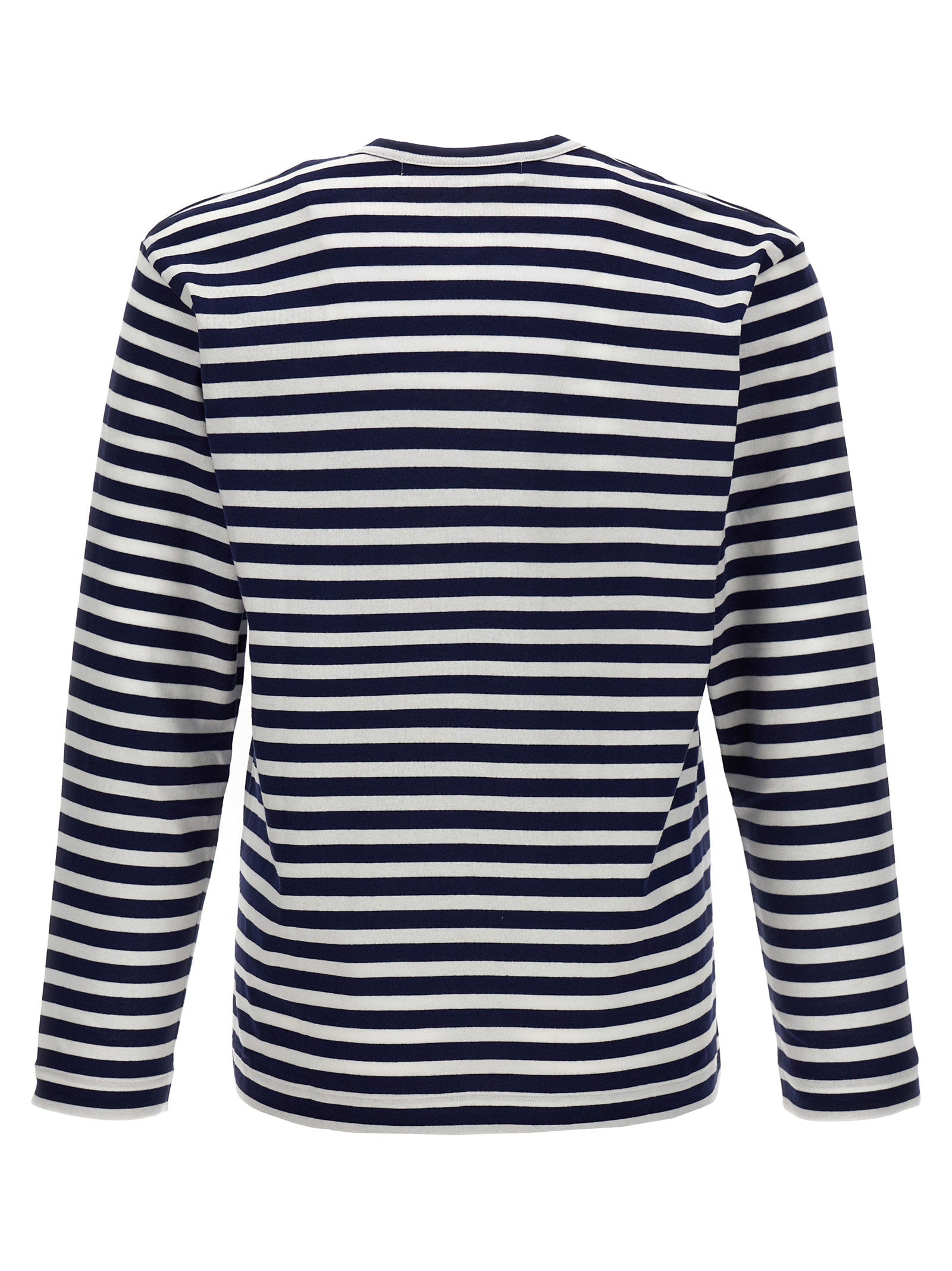 Comme Des Garçons Play Logo Patch Stripes T-shirt