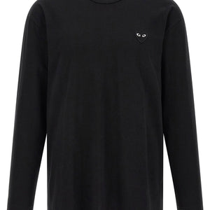 Comme Des Garçons Play Heart Patch Long Sleeve T-shirt
