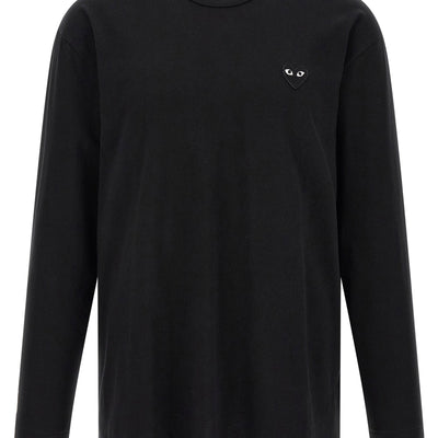 Comme Des Garçons Play Heart Patch Long Sleeve T-shirt