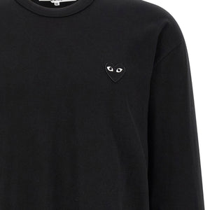 Comme Des Garçons Play Heart Patch Long Sleeve T-shirt
