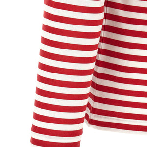 Comme Des Garçons Play Striped T-shirt With Heart Patch