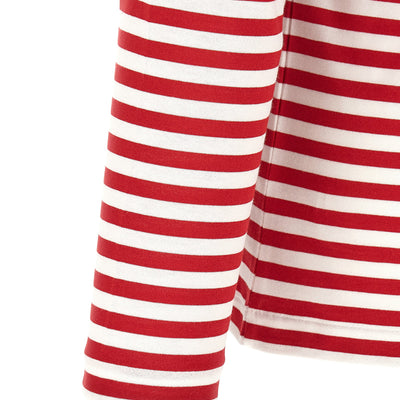 Comme Des Garçons Play Striped T-shirt With Heart Patch
