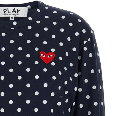 Comme Des Garçons Play Red Emblem T-shirt