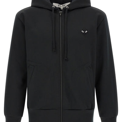 Comme Des Garçons Play Heart Patch Hoodie