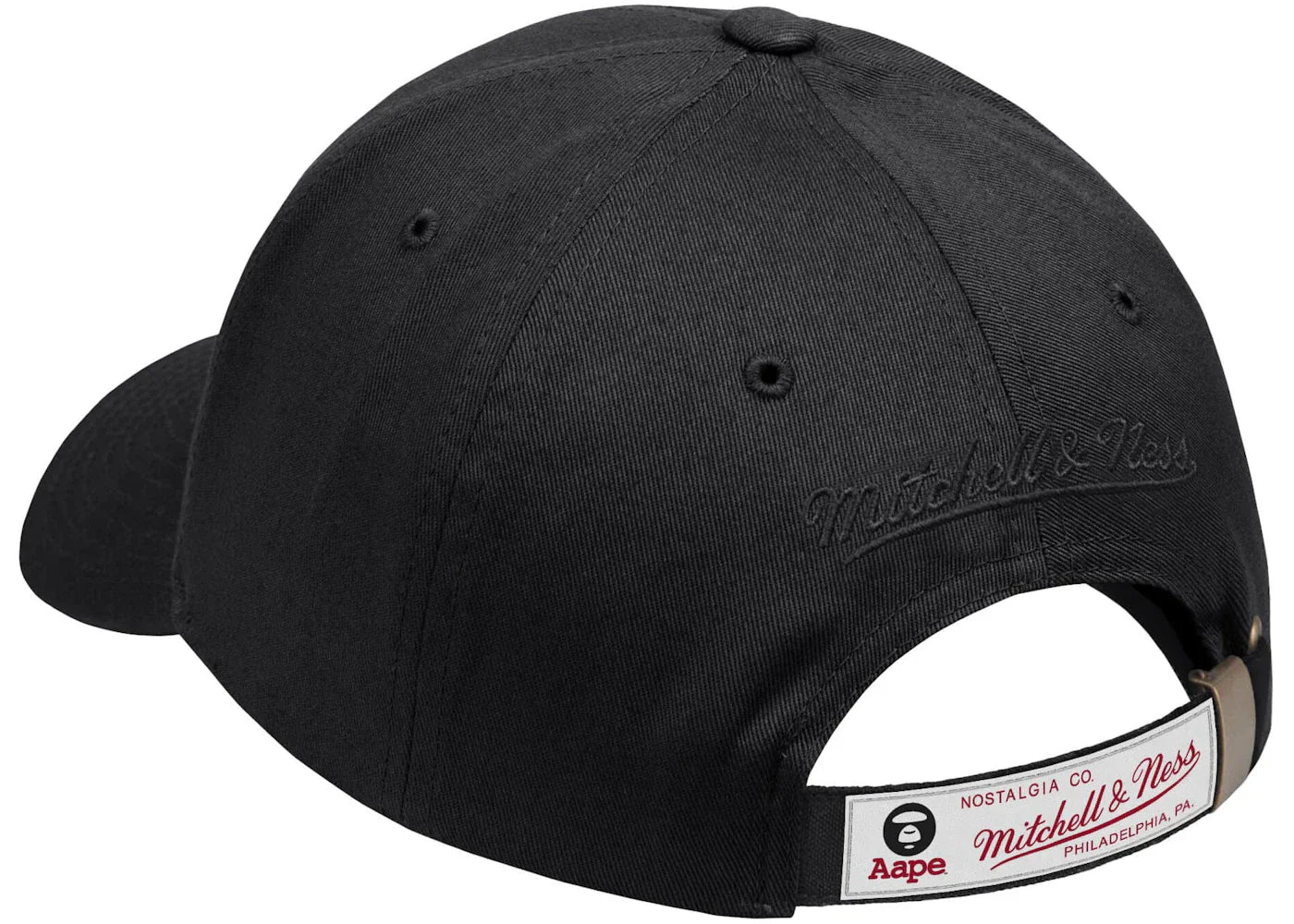 Aape x Mitchell & Ness Los Angeles Lake Strapback Hat Black