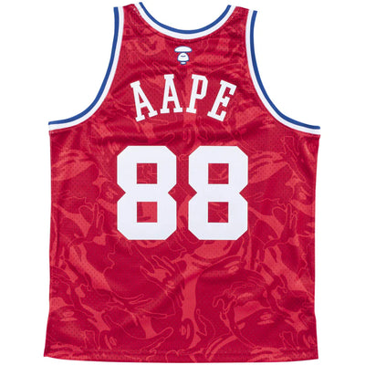 Aape x Mitchell & Ness Swingman All-Star 1988 Jersey Red