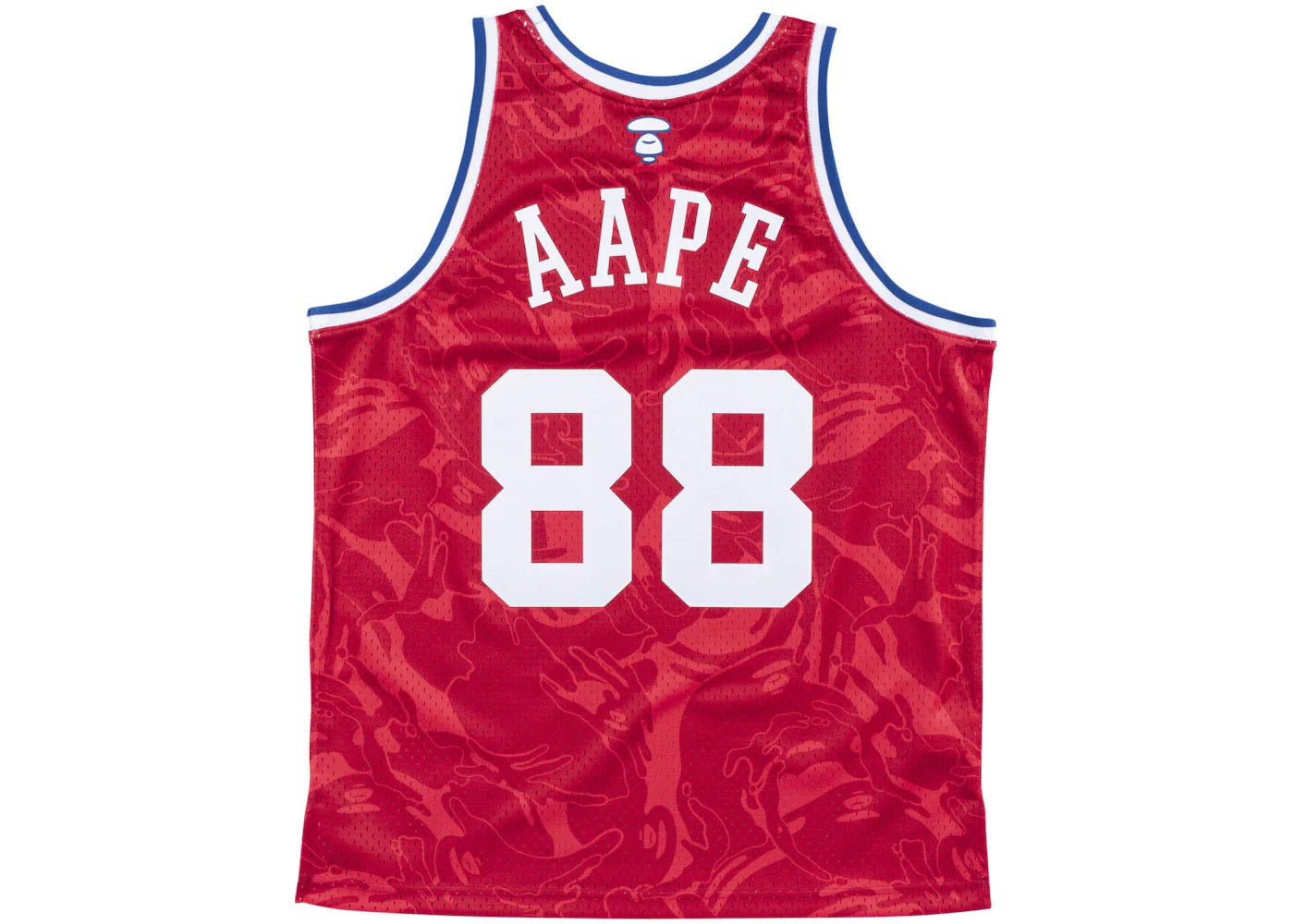 Aape x Mitchell & Ness Swingman All-Star 1988 Jersey Red