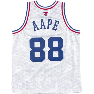 Aape x Mitchell & Ness Swingman All-Star 1988 Jersey White