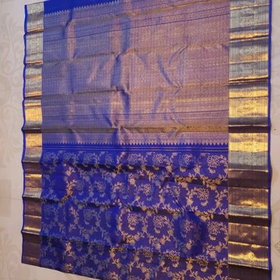 Mesmerising Royal Blue Soft Banarasi Silk Saree With Evocative Blouse Piece